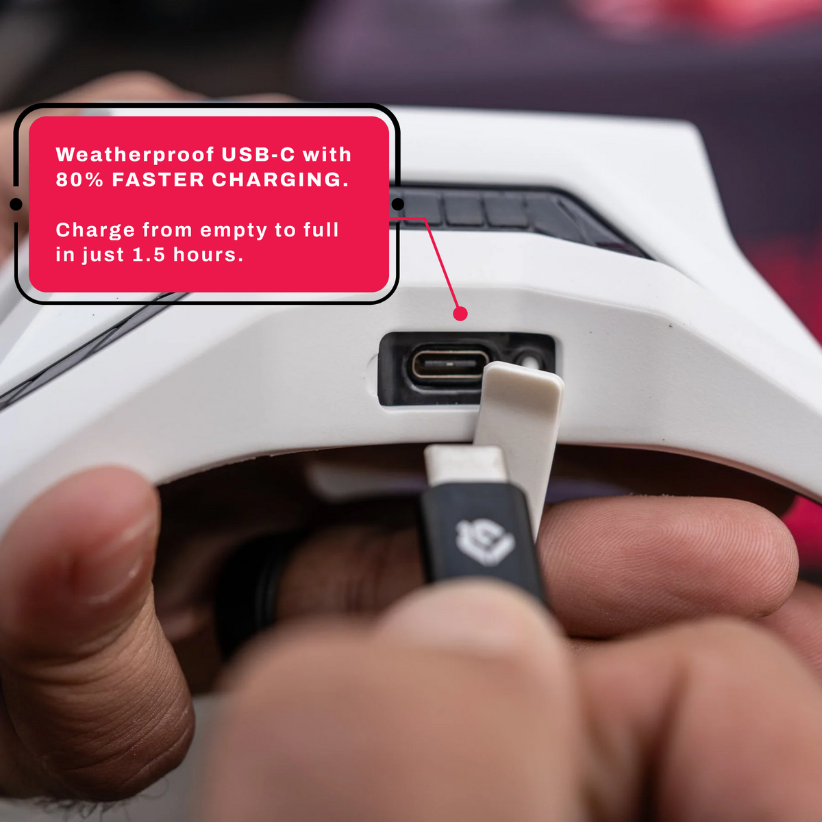 White Brake Free USB-C