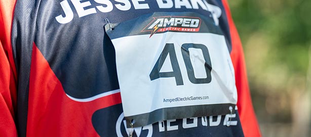 Amped race jersey close-up